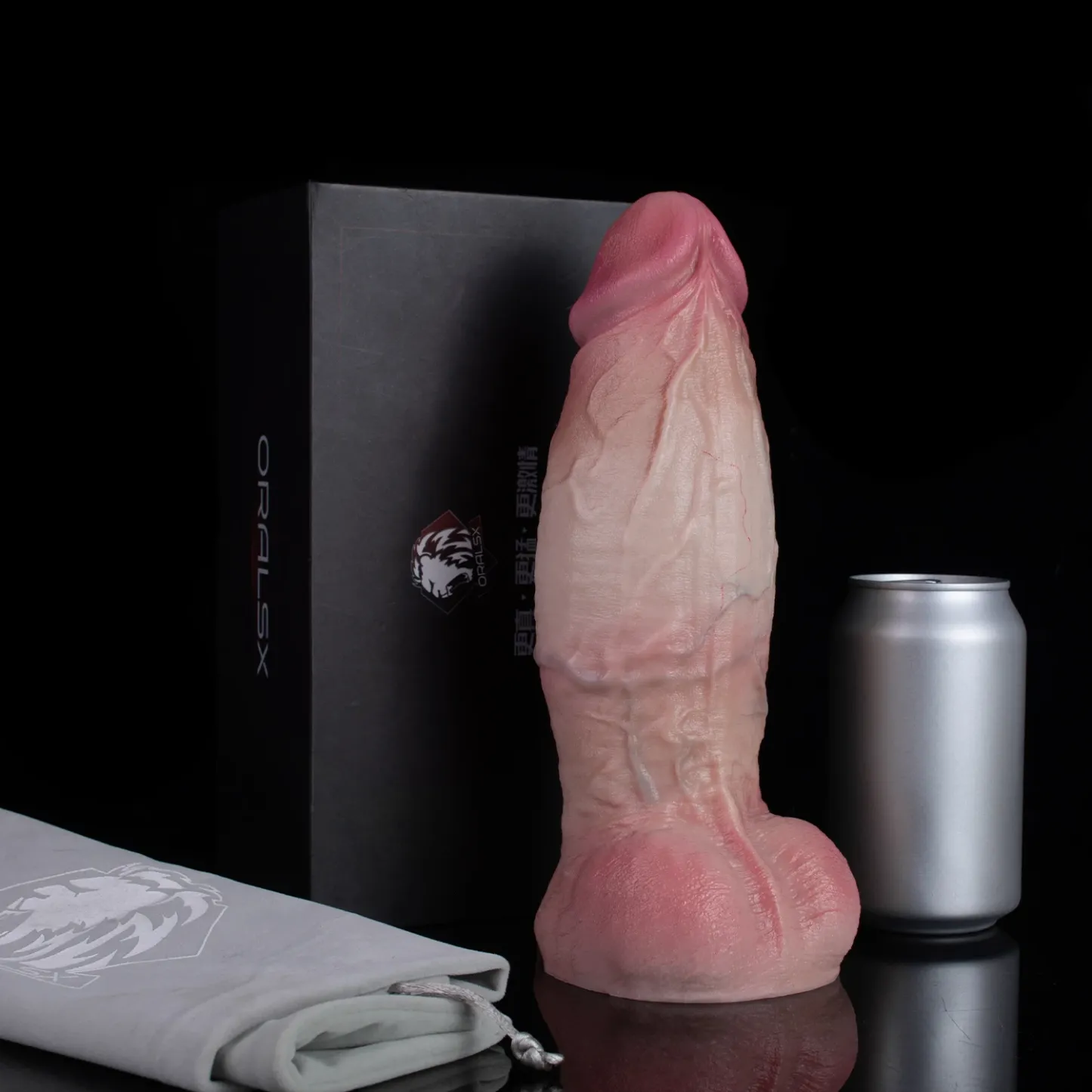 Justin 9.2 Inch Realistic Dildo | 3 Inch Girth Dual Density Sliding Skin Silicone Dildo